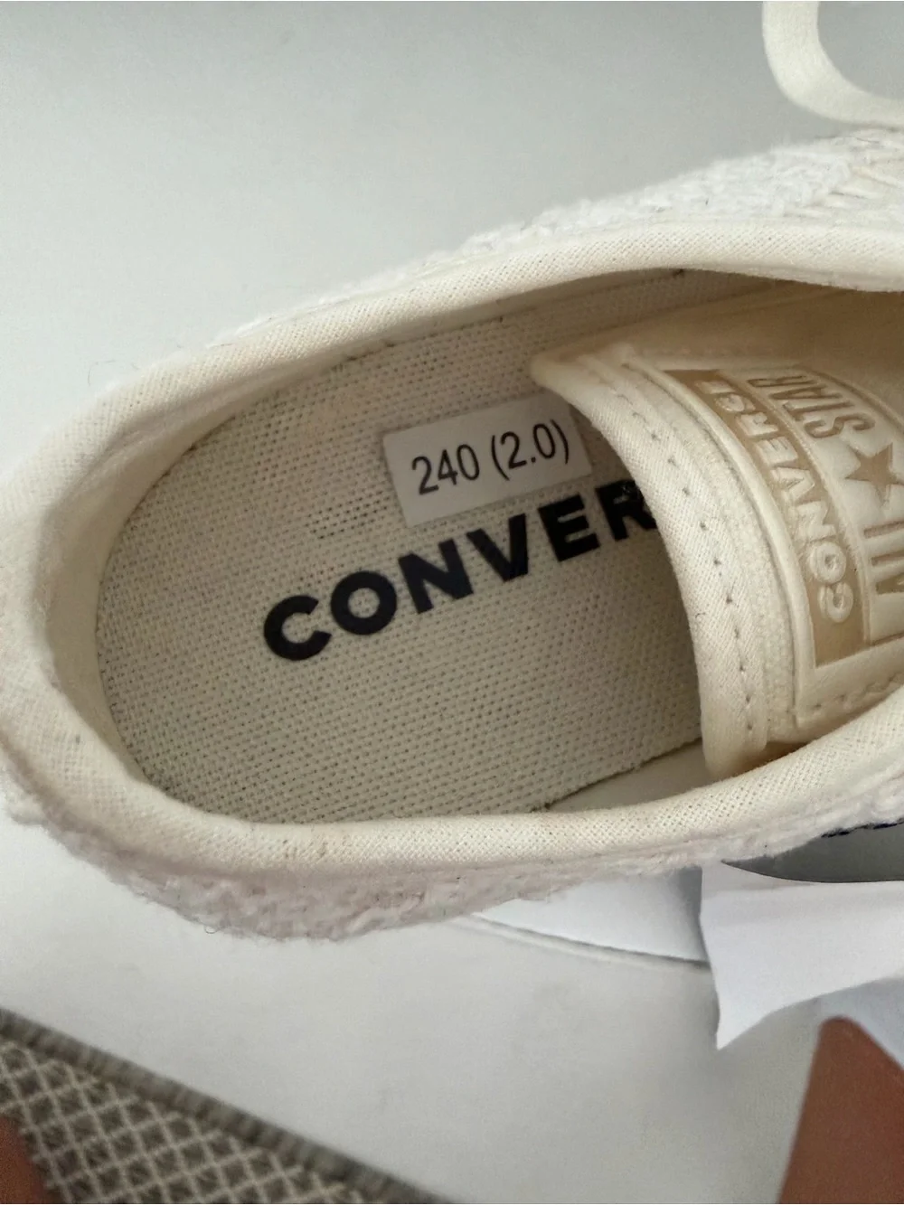 NWT Converse Women’s Platform Lace-Up Sneakers in Off-White